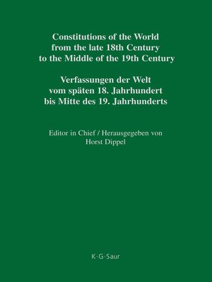 cover image of Constitutional Documents of Austria, Hungary and Liechtenstein 1791–1849